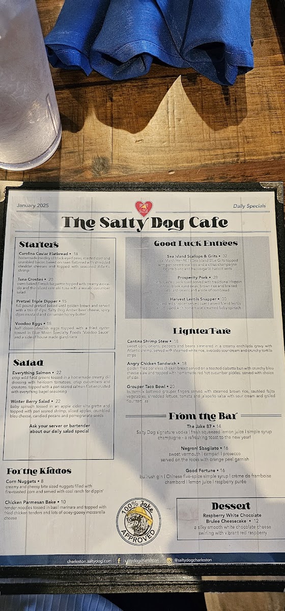 Salty Dog Cafe Seabrook Photo Menu 4
