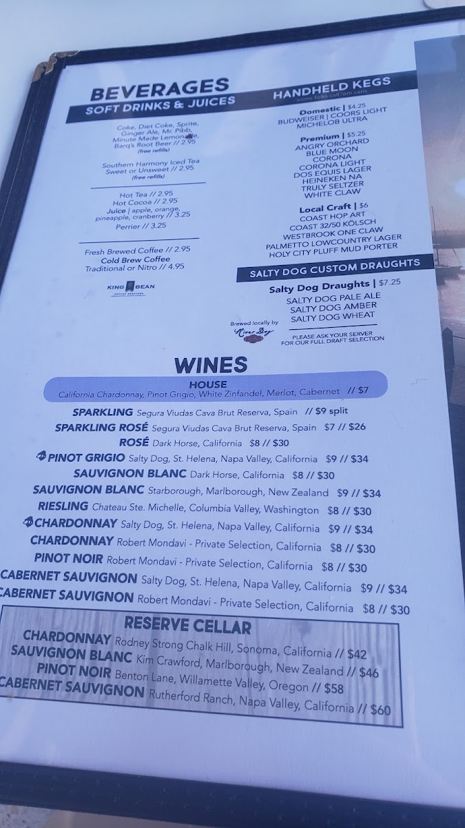 Salty Dog Cafe Seabrook Photo Menu 7