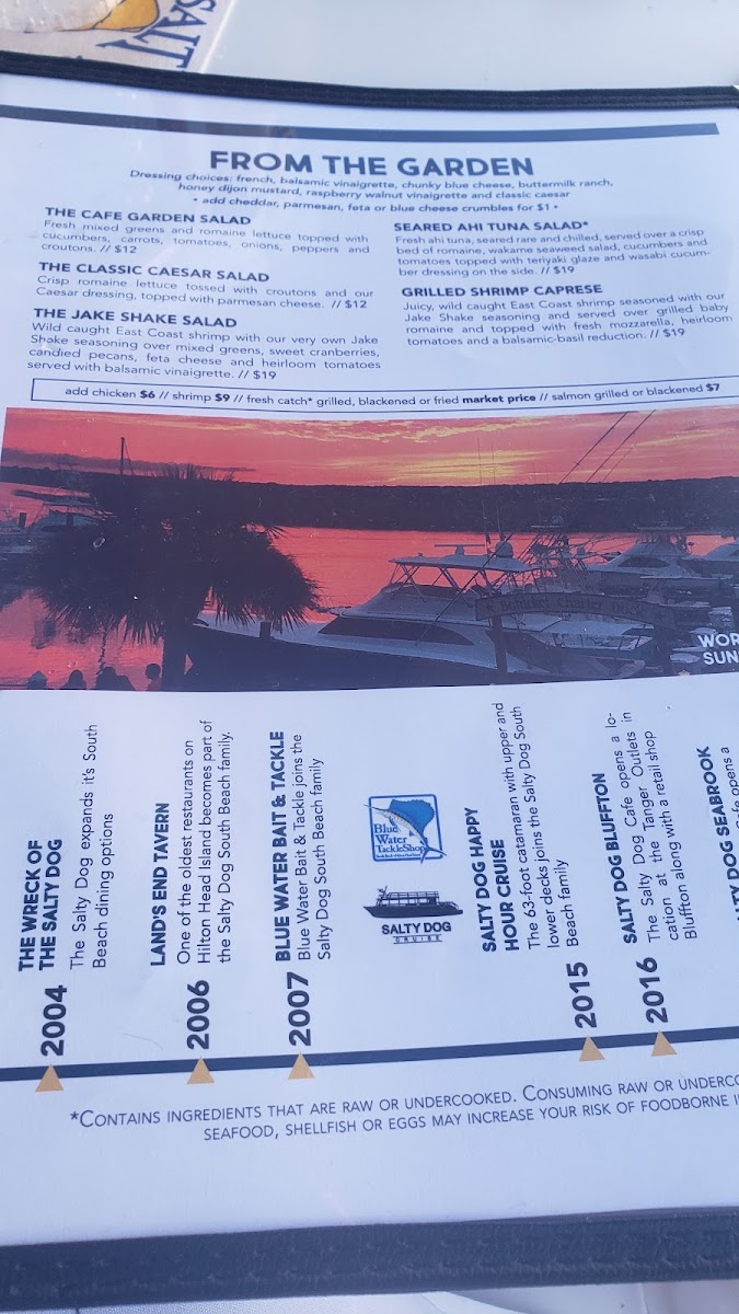 Salty Dog Cafe Seabrook Photo Menu 8