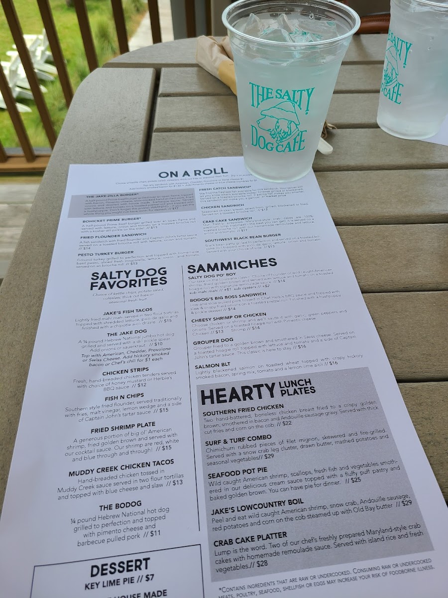 Salty Dog Cafe Seabrook Photo Menu 9