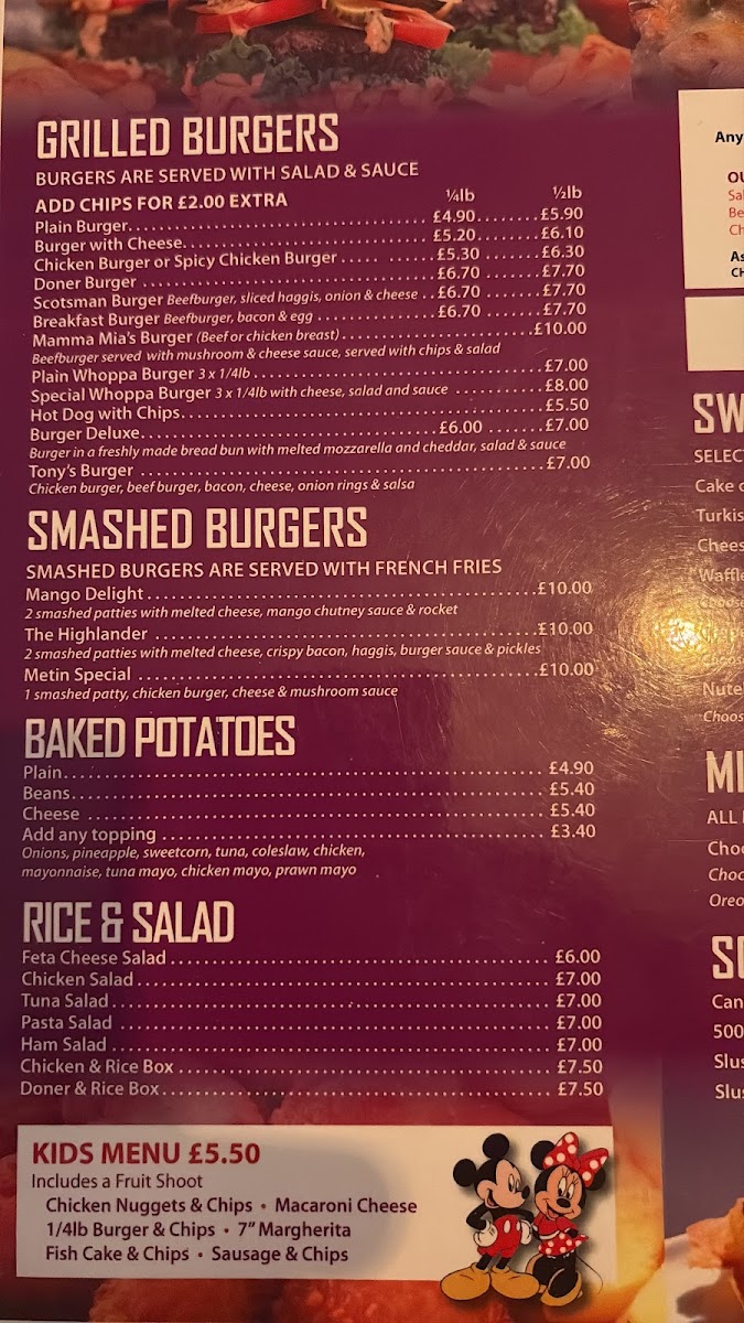 Tony's Cucina Photo Menu 1