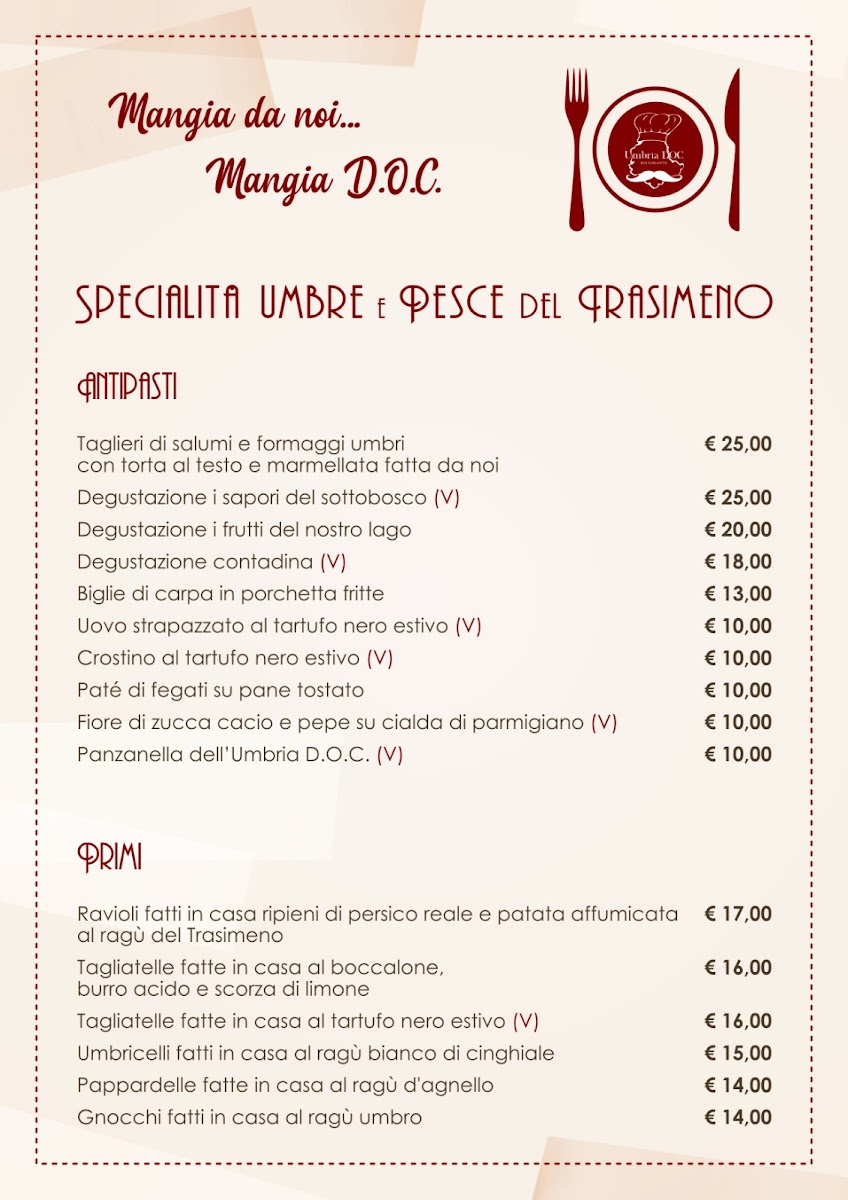 Umbria D.O.C. Ristorante Photo Menu 5
