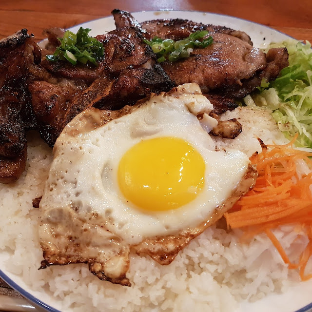 Grill Meat on Rice
