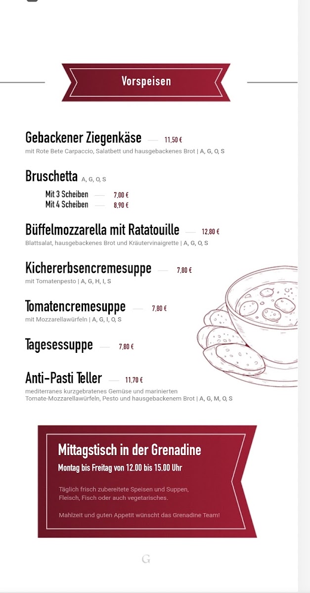 Grenadine Lübeck Photo Menu 3