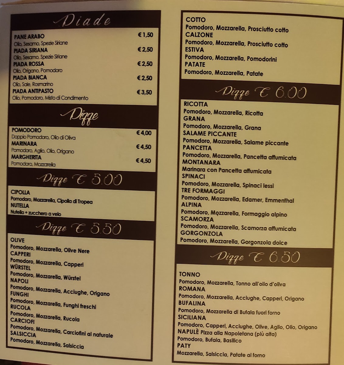 Ciao Vip 1 Photo Menu 1