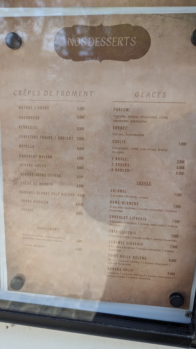 Chez Cosette Photo Menu 1