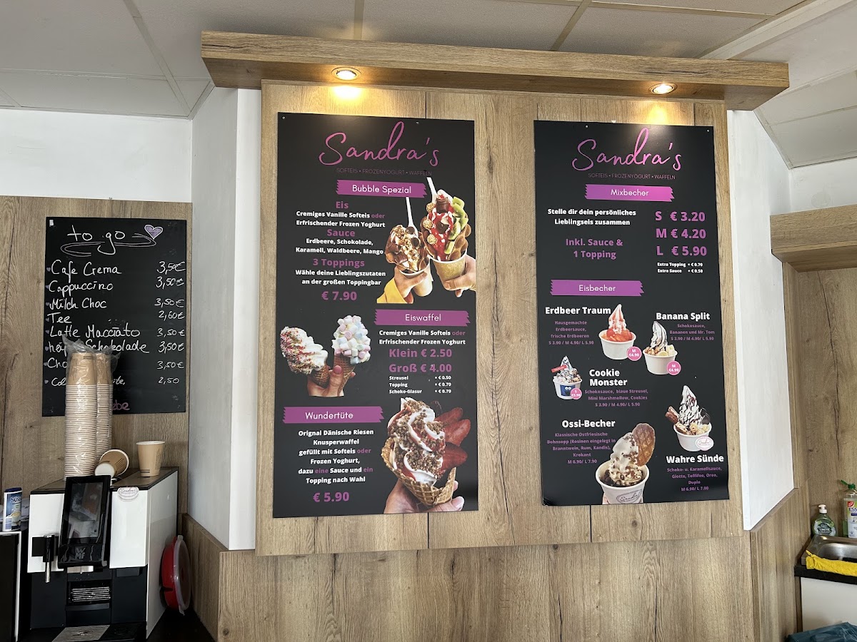Sandra's Softeis•Frozenyogurt•Waffeln Photo Menu 1