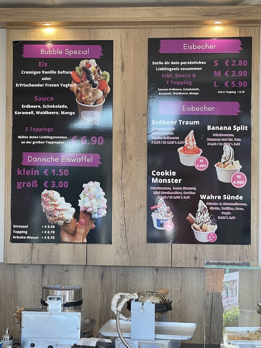 Sandra's Softeis•Frozenyogurt•Waffeln Photo Menu 2