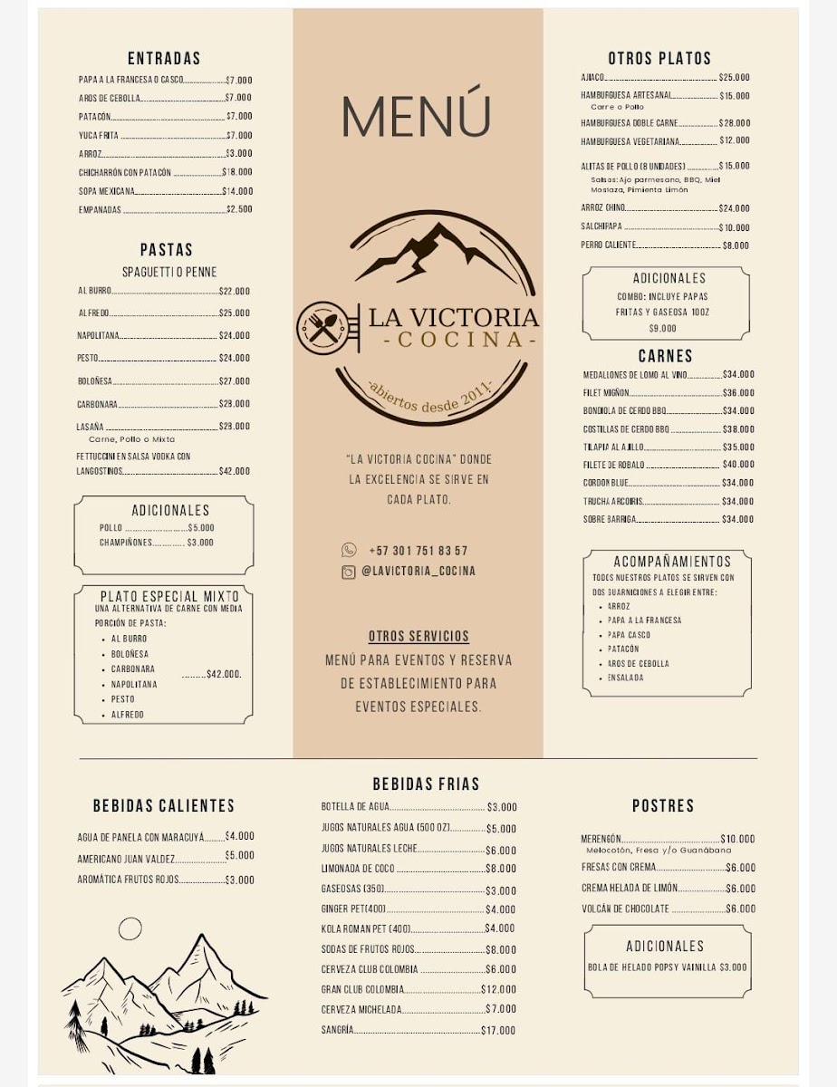 La Victoria Cocina Photo Menu 1