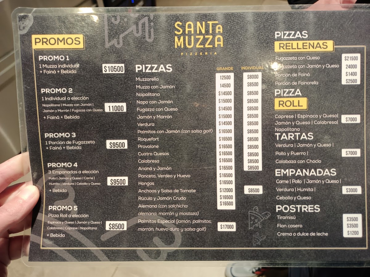 Santa Muzza Pizzería Photo Menu 2