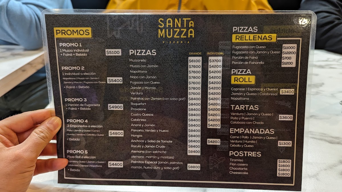 Santa Muzza Pizzería Photo Menu 3