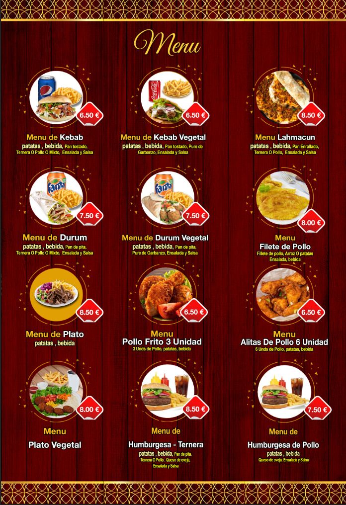 NESA’S KEBABIYA Photo Menu 1