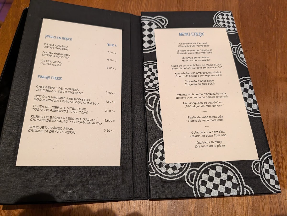 CruiX Restaurant Photo Menu 1