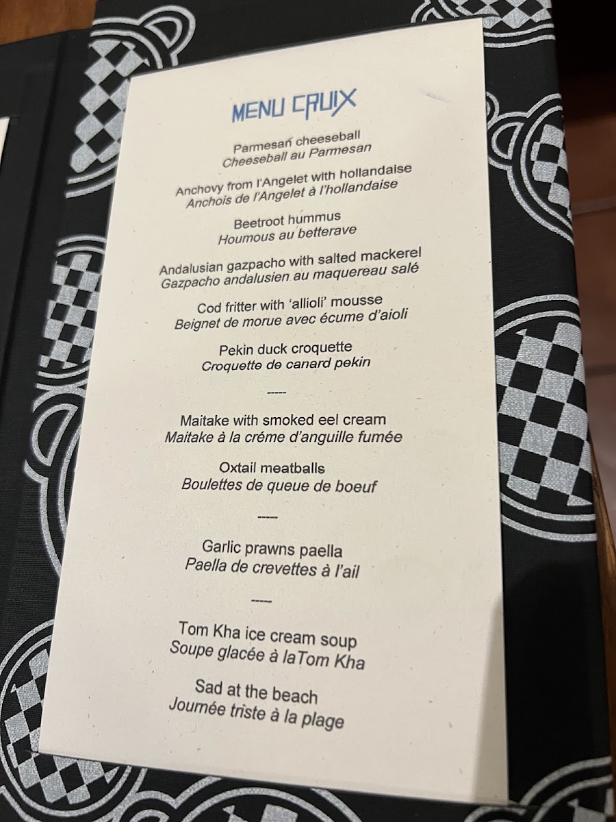CruiX Restaurant Photo Menu 2