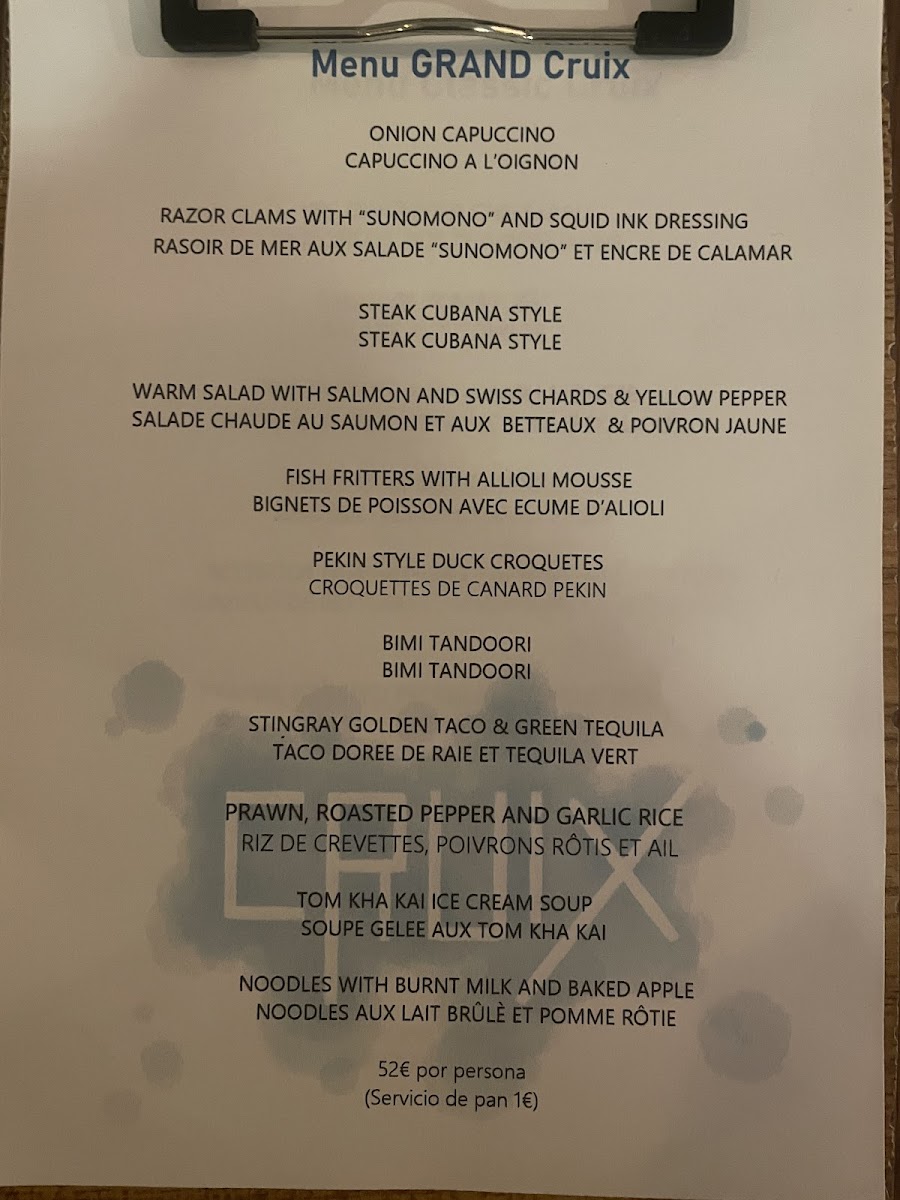 CruiX Restaurant Photo Menu 5