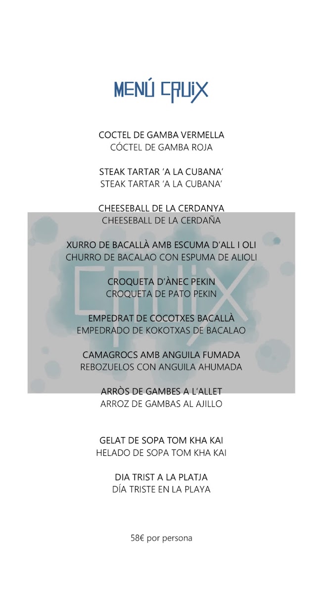 CruiX Restaurant Photo Menu 7