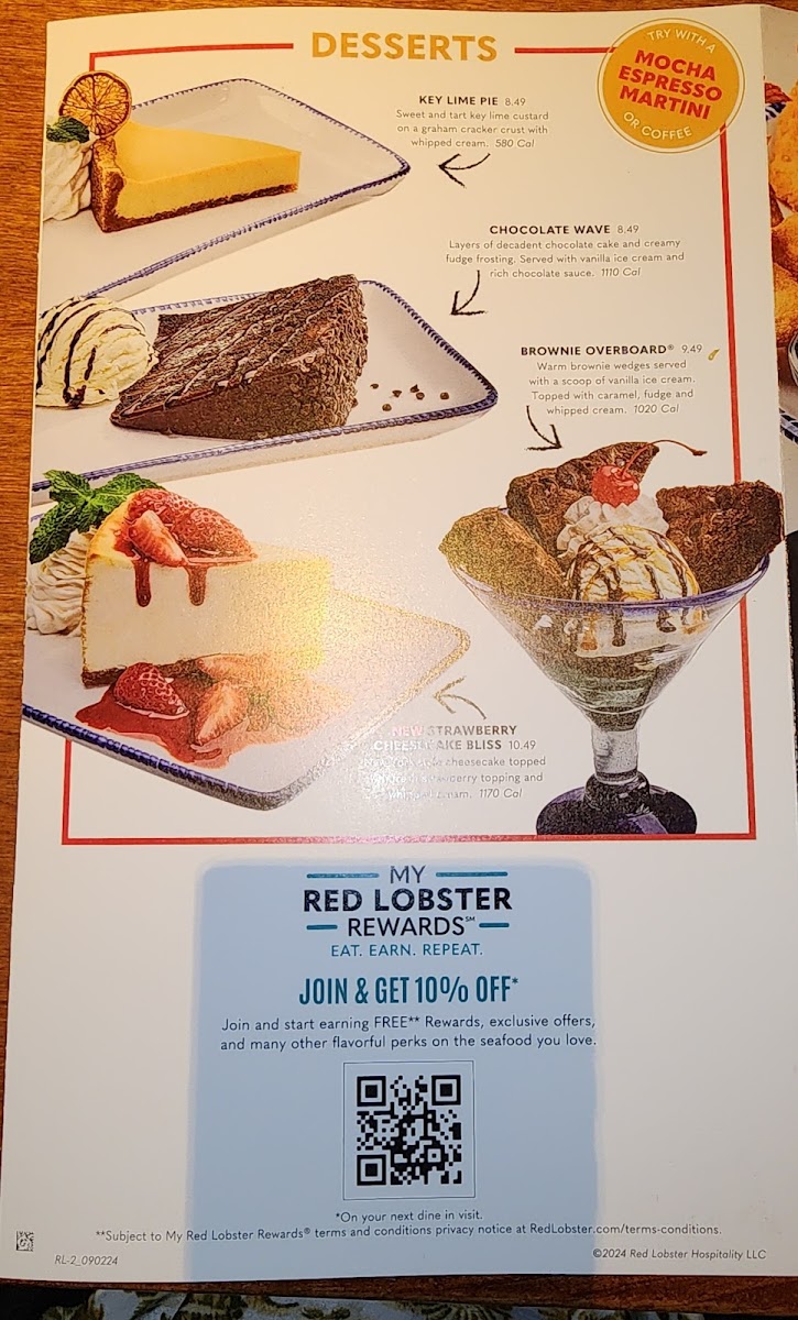 Red Lobster Photo Menu 3