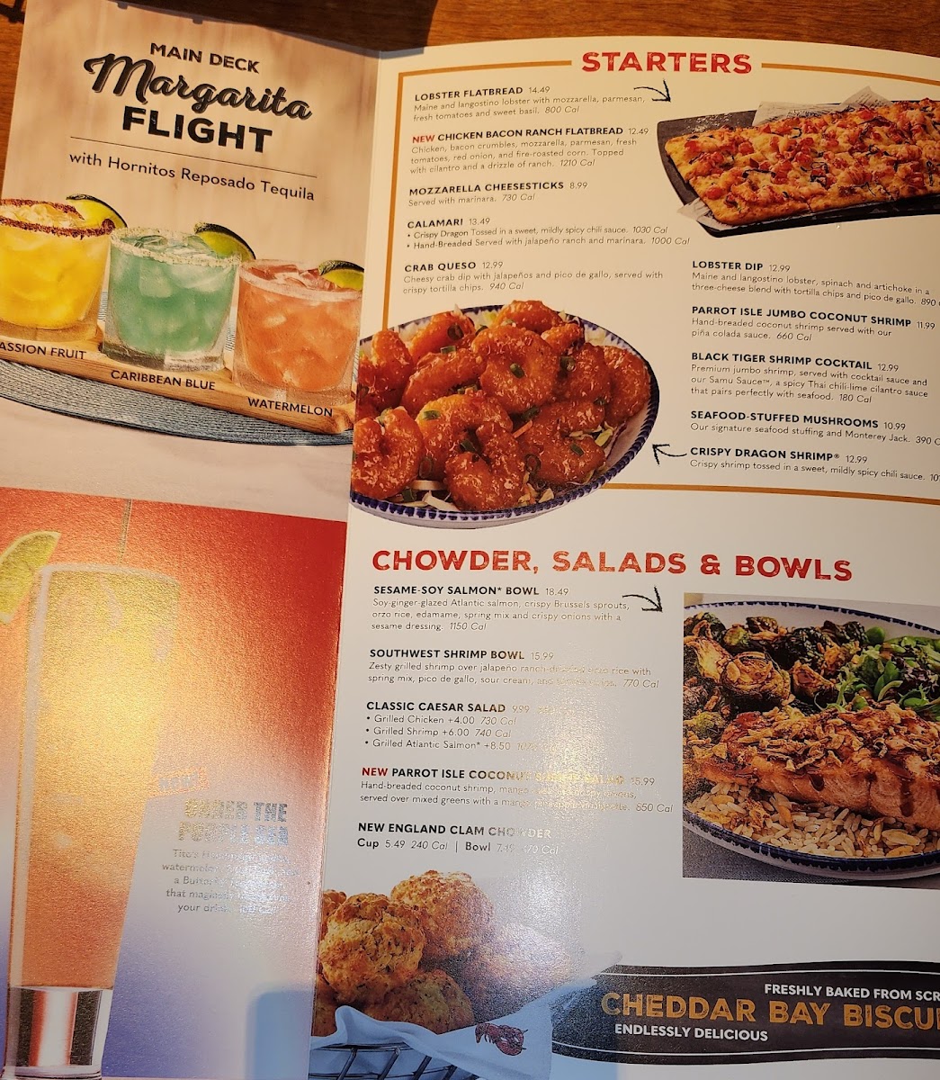 Red Lobster Photo Menu 7