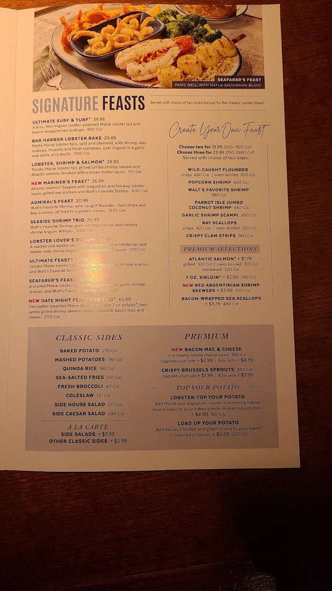 Red Lobster Photo Menu 9