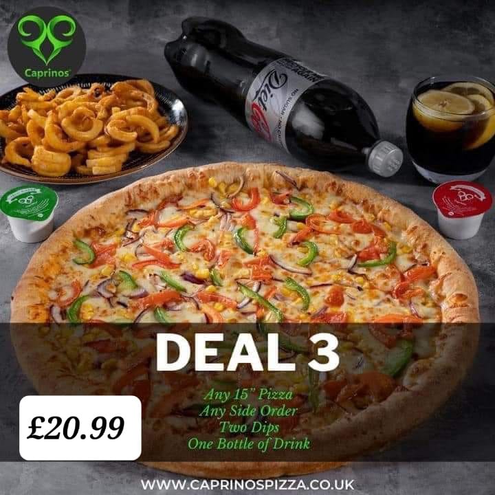 Caprinos Pizza Liverpool Photo Menu 9