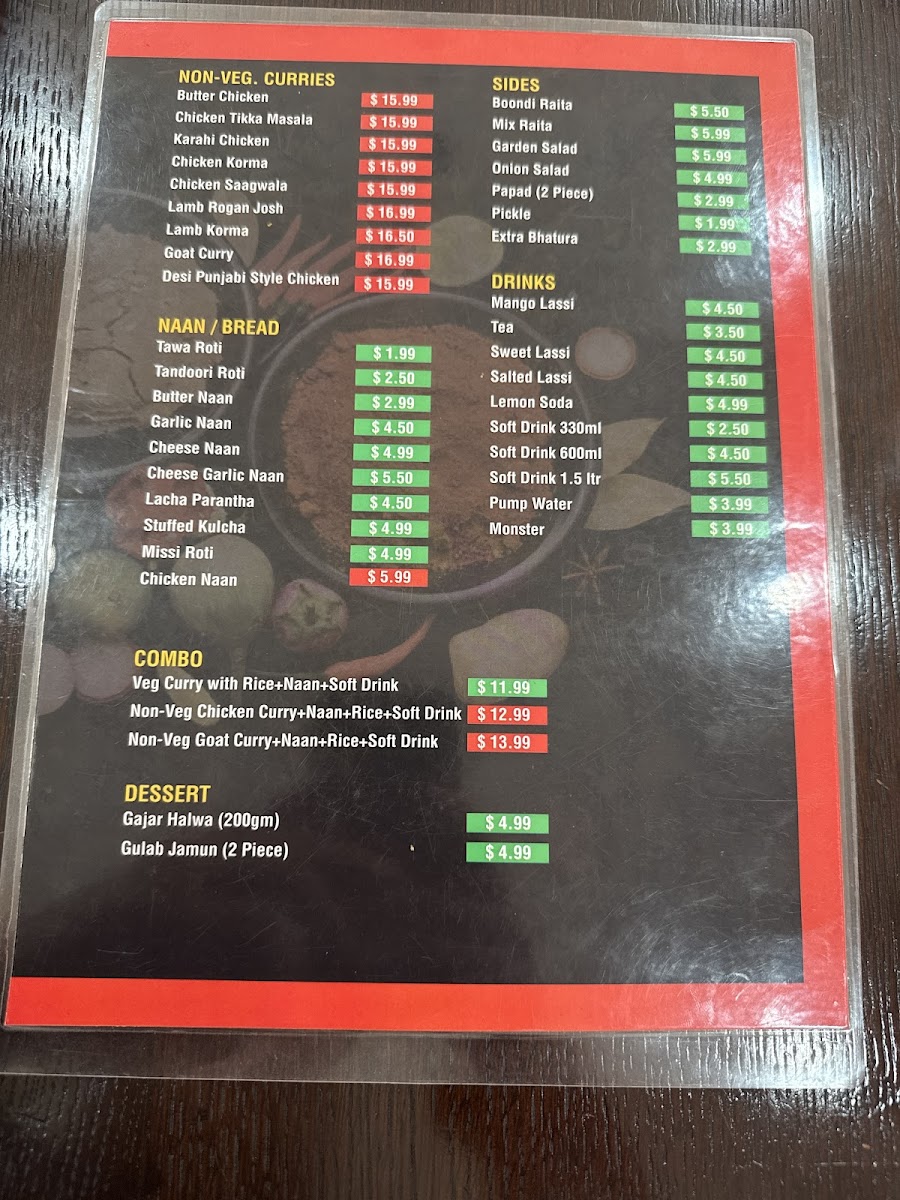 Wah Ji Wah Indian Cuisine Photo Menu 2
