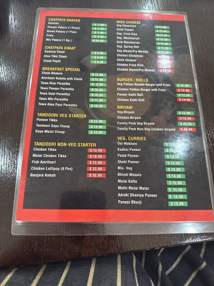 Wah Ji Wah Indian Cuisine Photo Menu 3