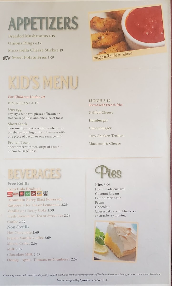 The Country Cafe Photo Menu 10