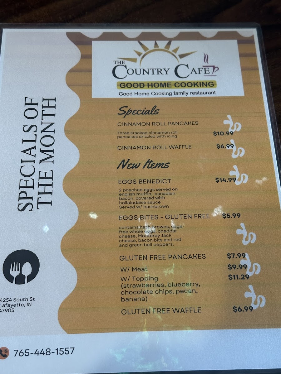 The Country Cafe Photo Menu 8