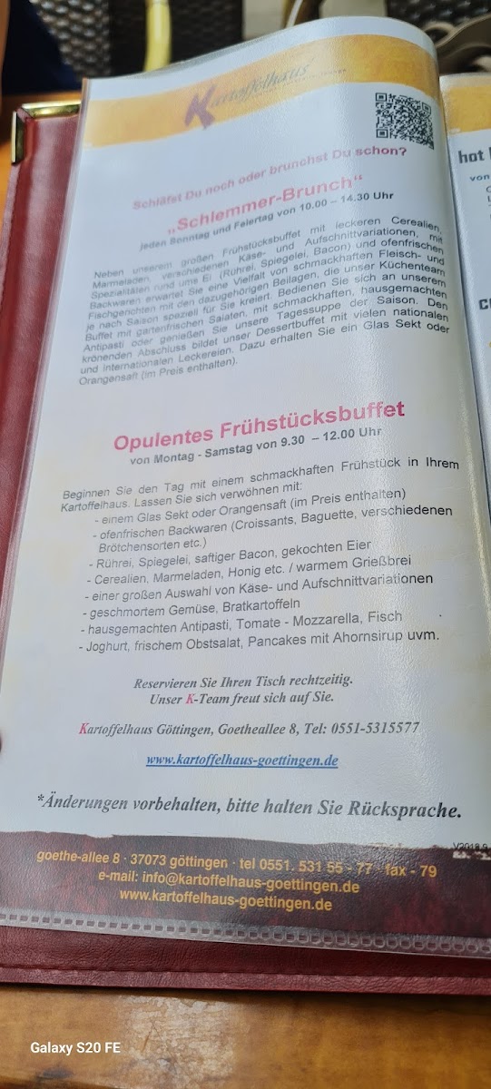 Kartoffelhaus Photo Menu 3