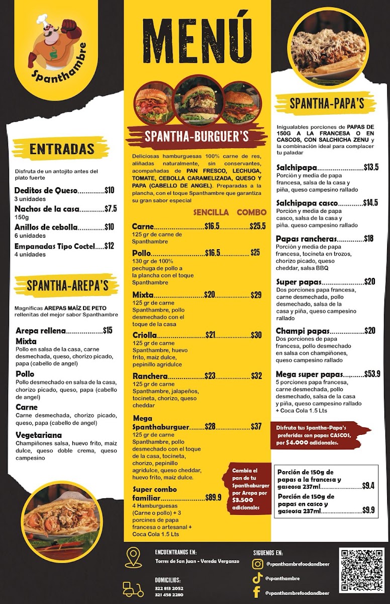Spanthambre Food & Beer Photo Menu 1