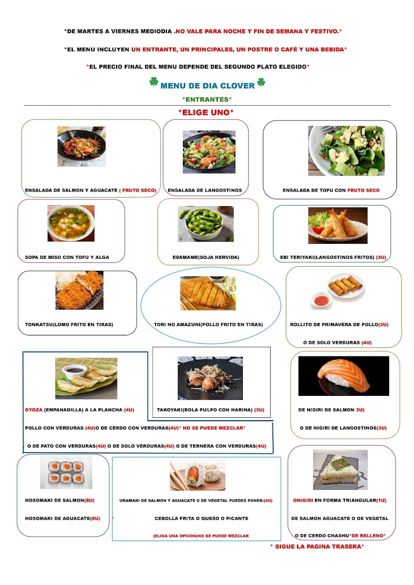 Restaurant Clover Photo Menu 5