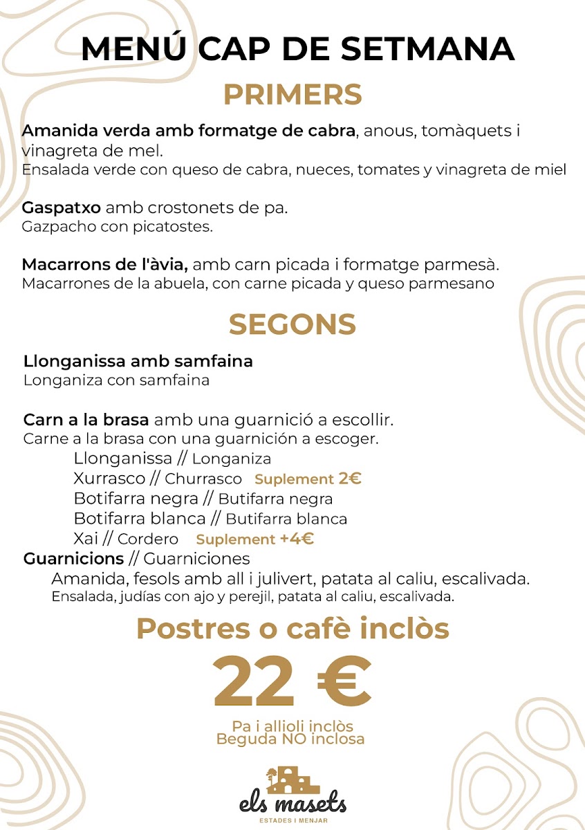 Refugi Els Masets Photo Menu 2
