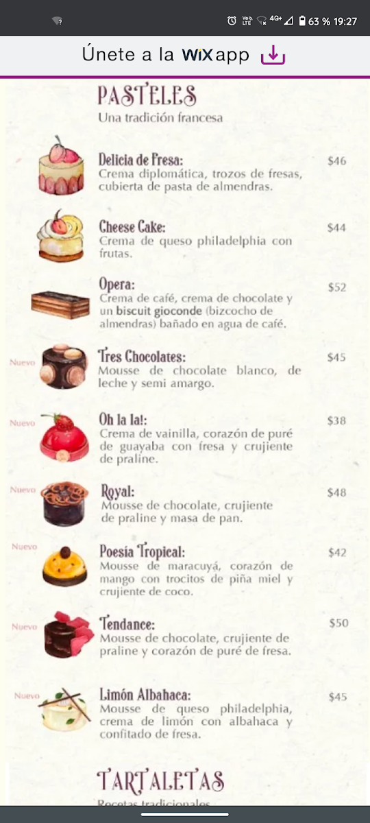 La Friandise (Oh la lá) Photo Menu 5