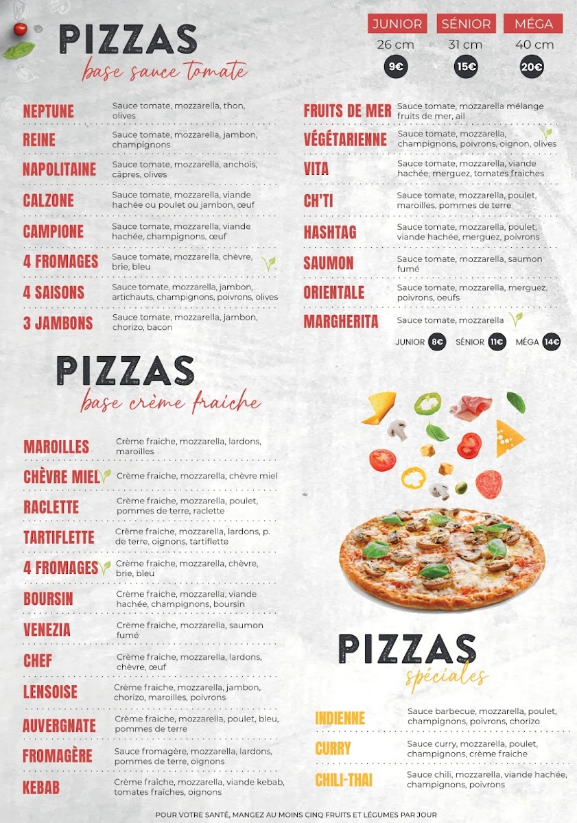 hashtag pizza méricourt Photo Menu 1