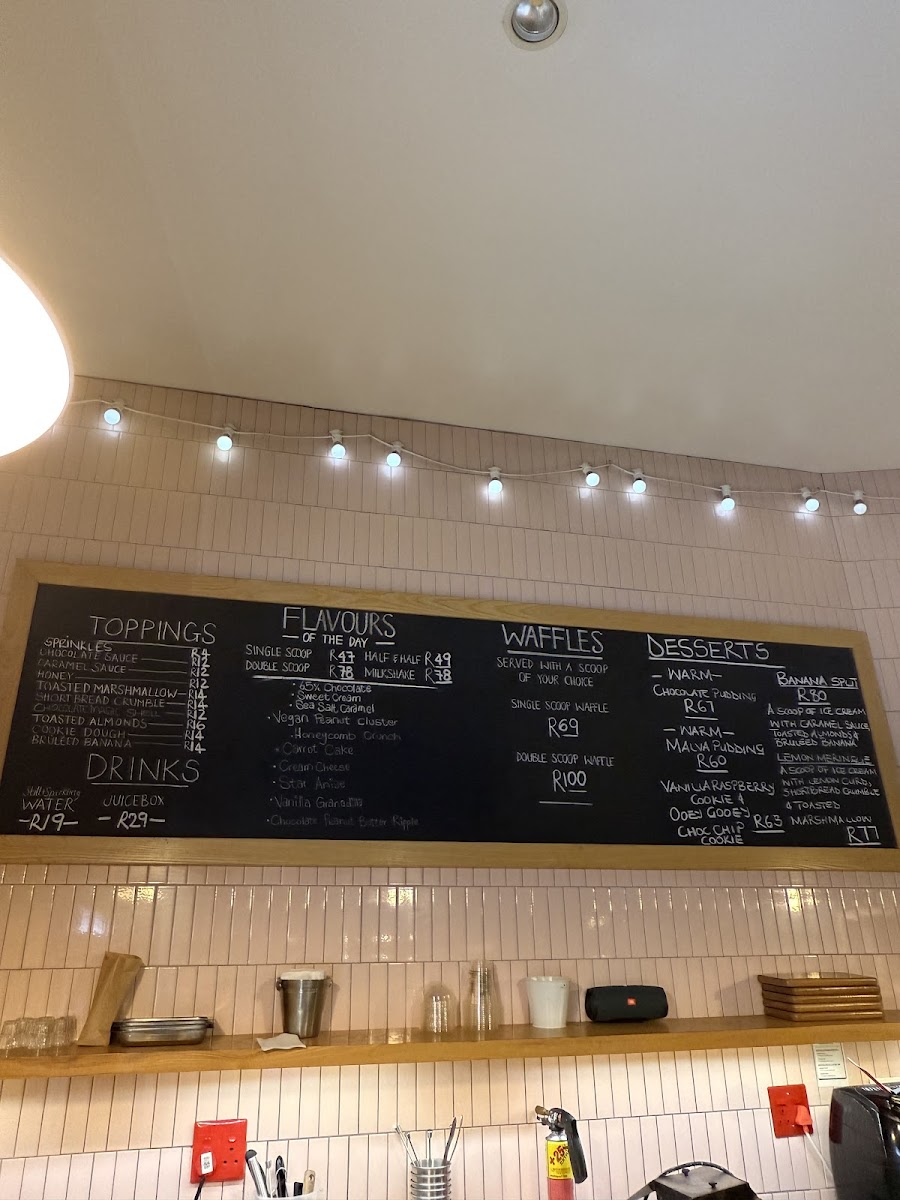 The Creamery Café Durbanville Photo Menu 1