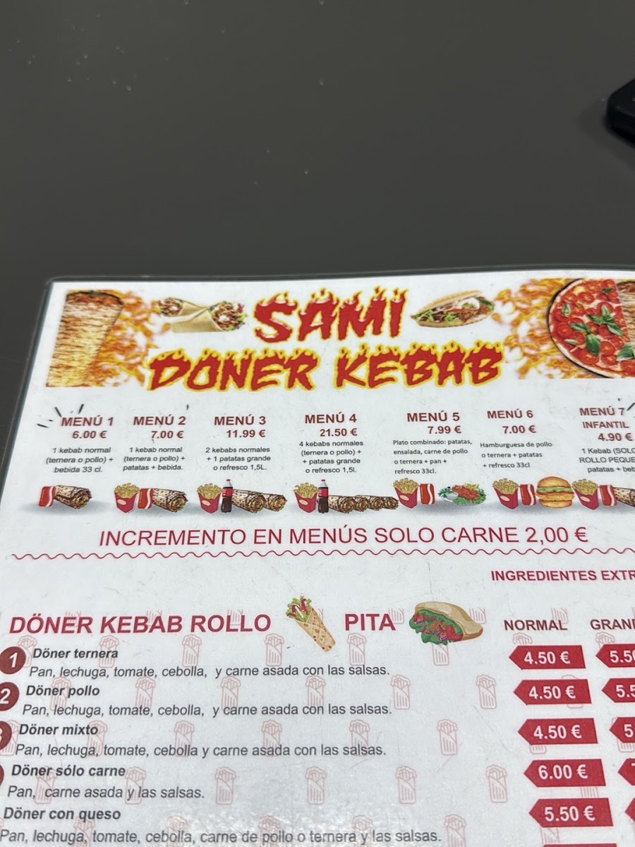 Sami Doner Kebab Photo Menu 2