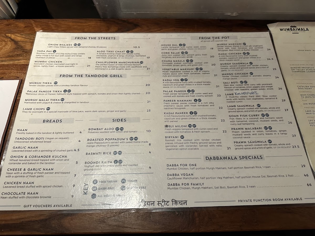 Mumbaiwala Christchurch Photo Menu 7