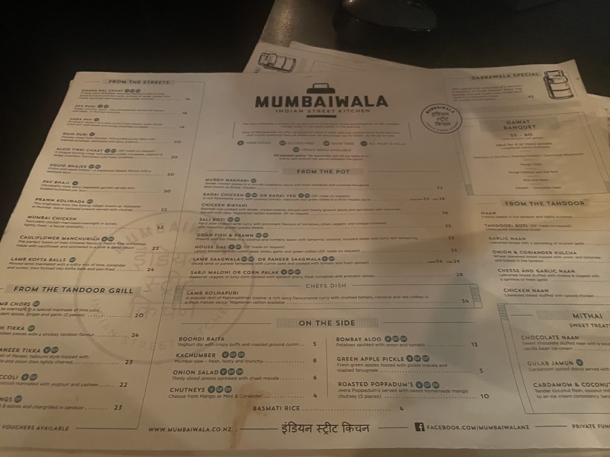 Mumbaiwala Christchurch Photo Menu 9