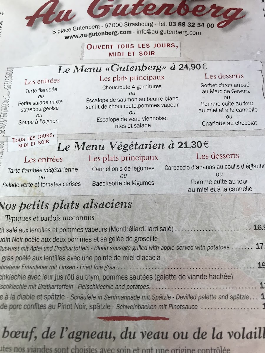Au Gutenberg Photo Menu 10