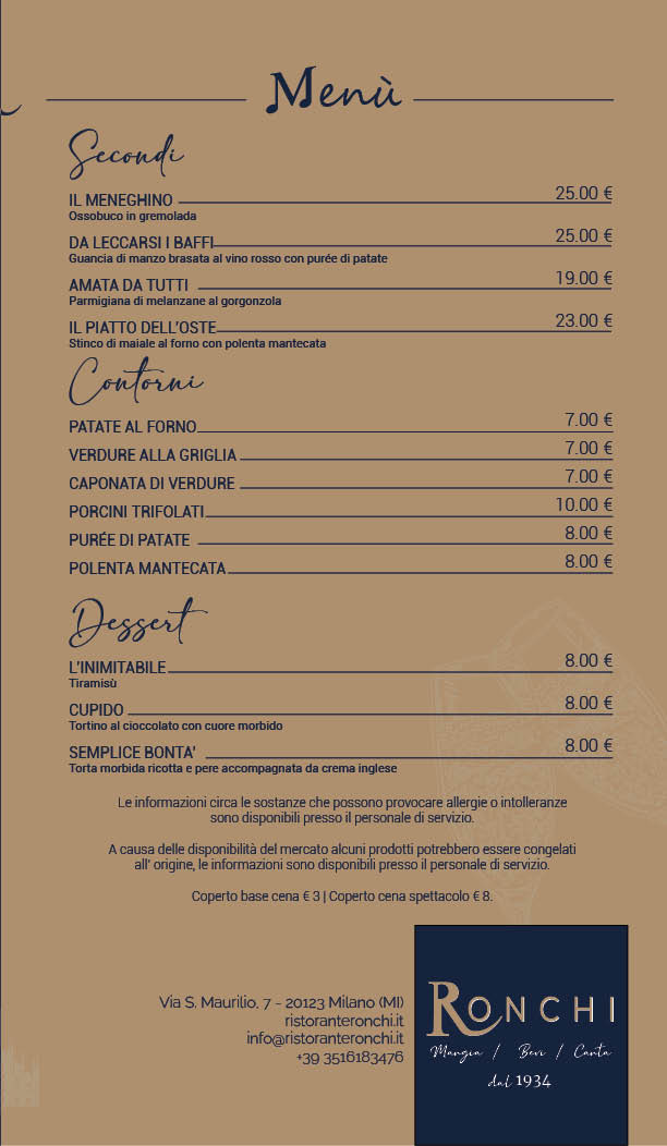 Ristorante Ronchi Photo Menu 5