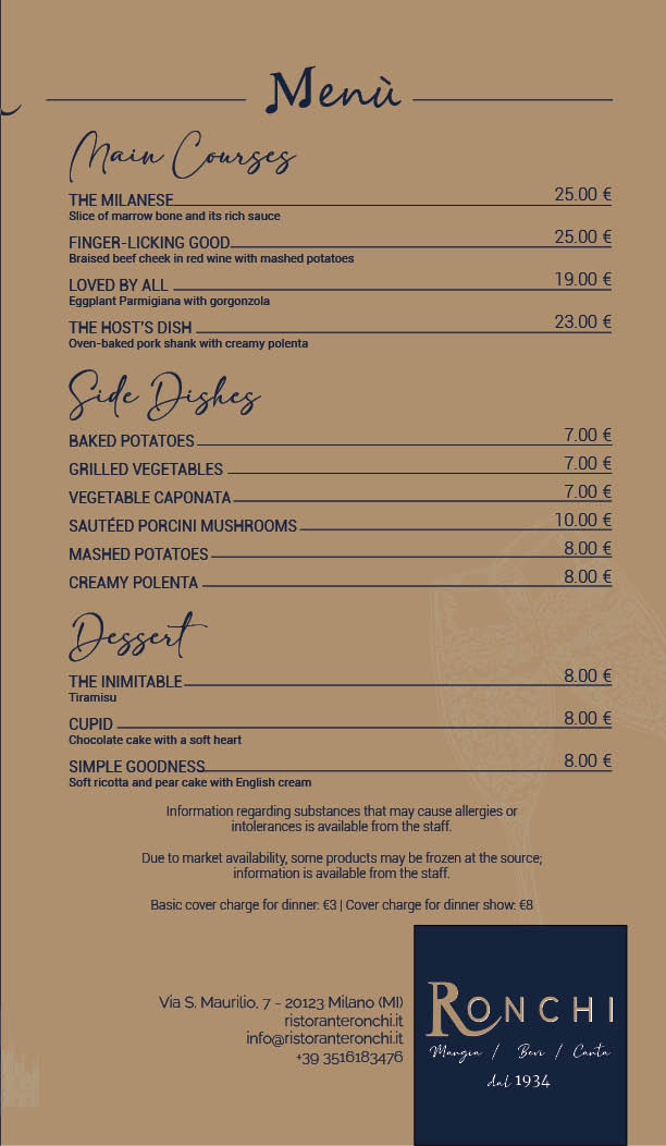 Ristorante Ronchi Photo Menu 6