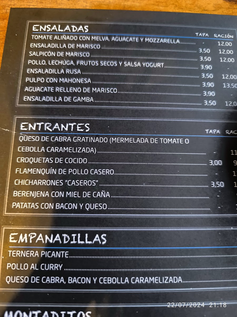 Restaurante Lata Berna Palmones Photo Menu 10