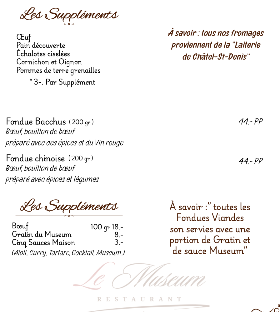 Restaurant Le Museum Photo Menu 10