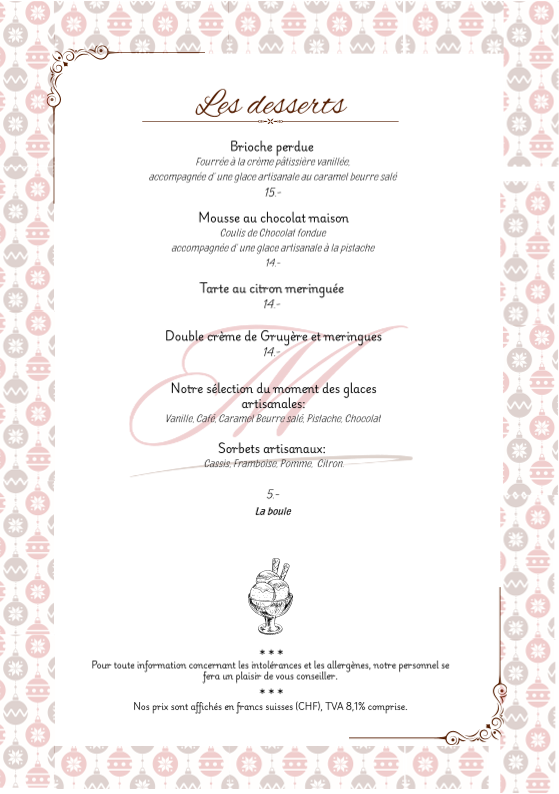 Restaurant Le Museum Photo Menu 3