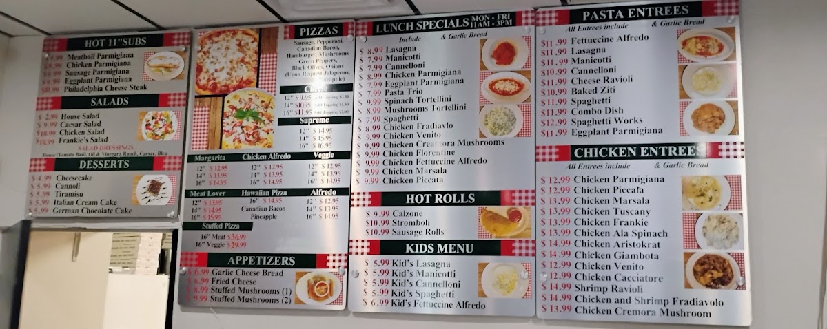 Frankie's Photo Menu 2
