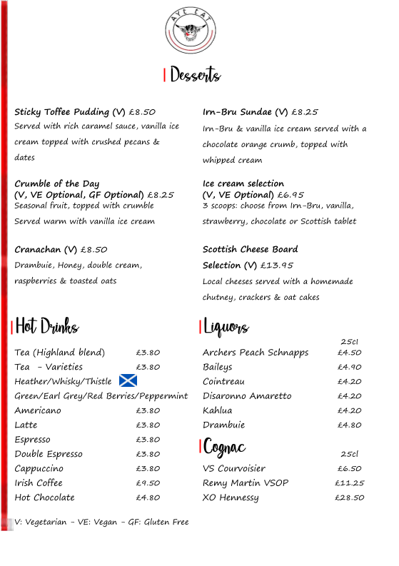 Aye Eat Photo Menu 1