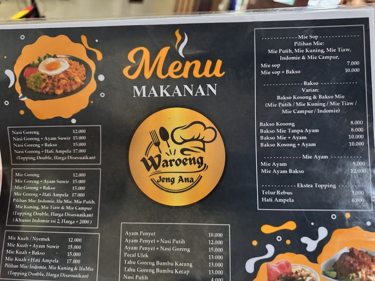 WARUNG JENG ANA Photo Menu 1
