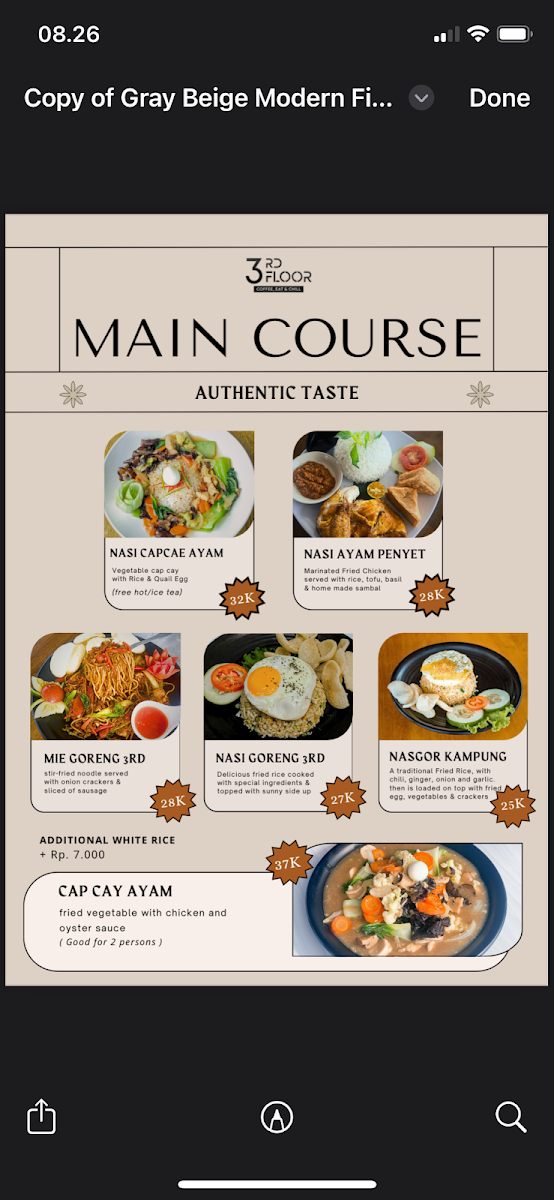 3rd Floor Coffee, Eat & Chill Photo Menu 4