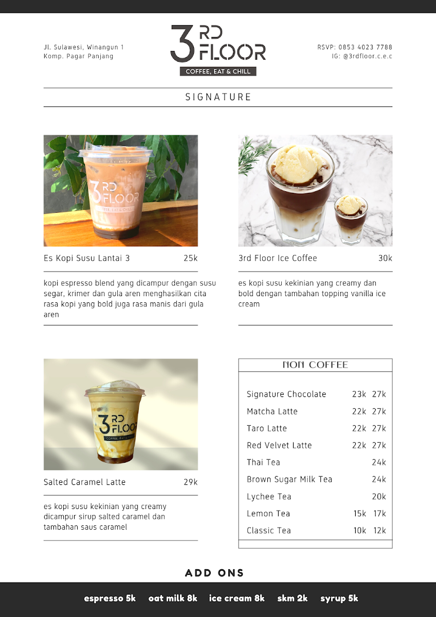 3rd Floor Coffee, Eat & Chill Photo Menu 5