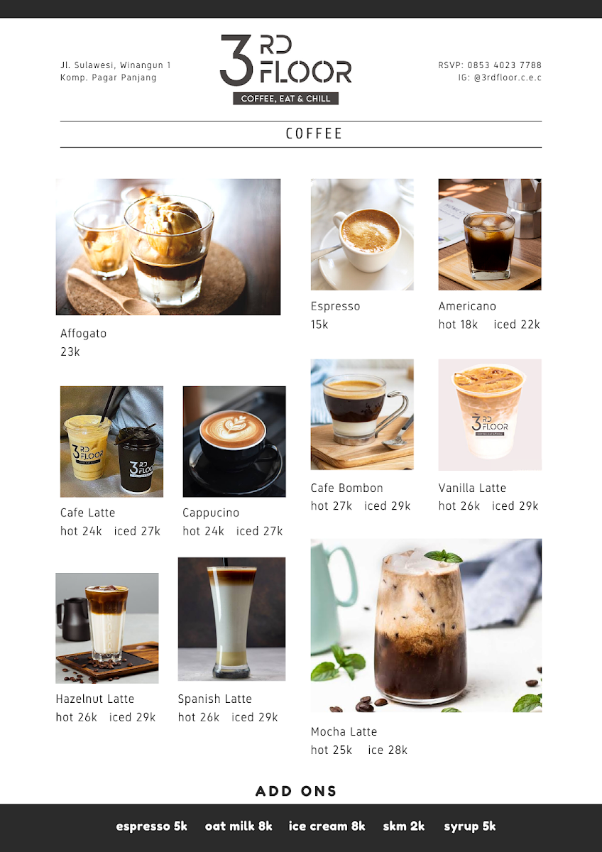 3rd Floor Coffee, Eat & Chill Photo Menu 6